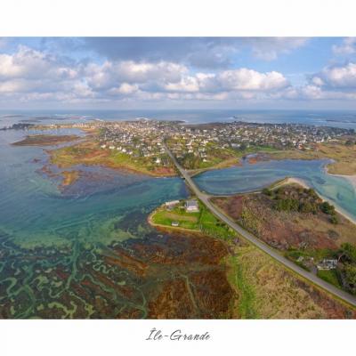 Île-Grande vue du ciel