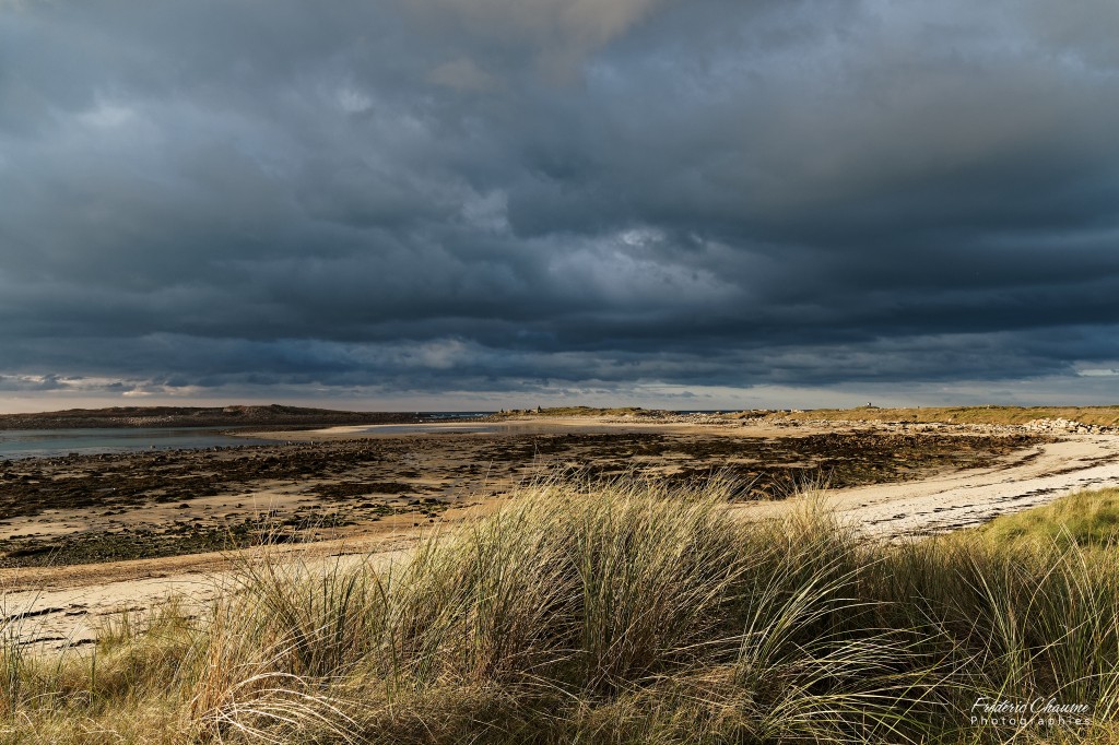 Nuages sur la plage du Dourlin